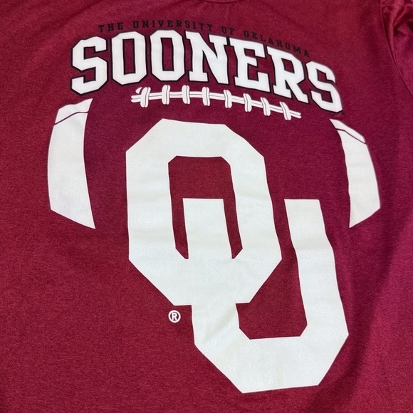 OU Sooners Crimson Tie Dye Tee Shirt 2 pairs of socks and Headband Size Medium - Picture 12 of 13